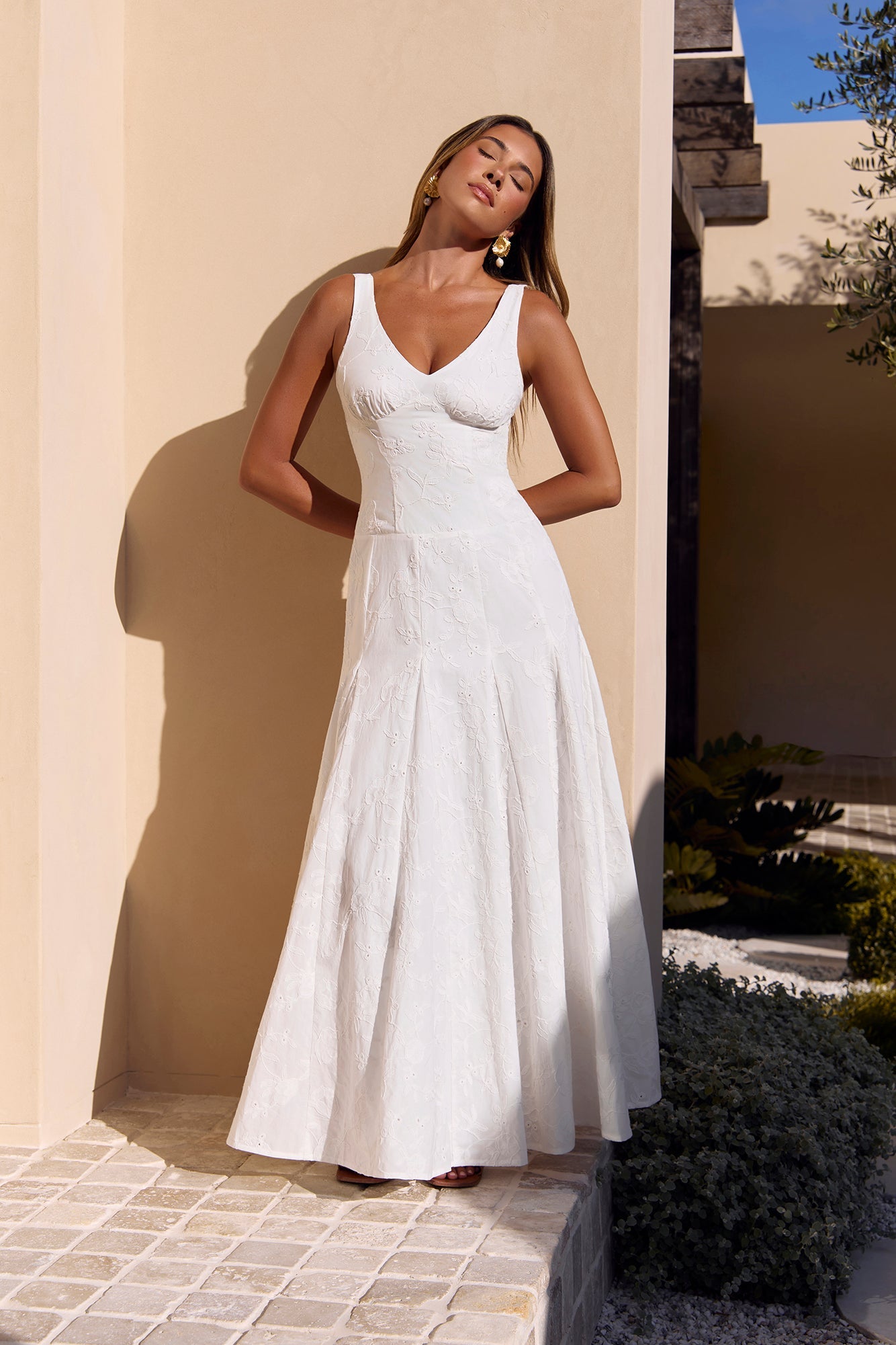 Sunbeam Social Maxi Dress White