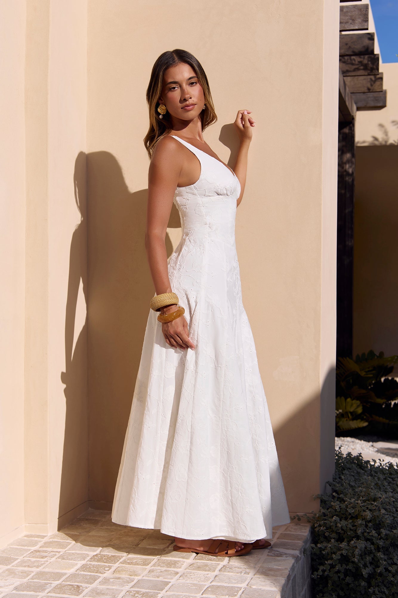 Sunbeam Social Maxi Dress White