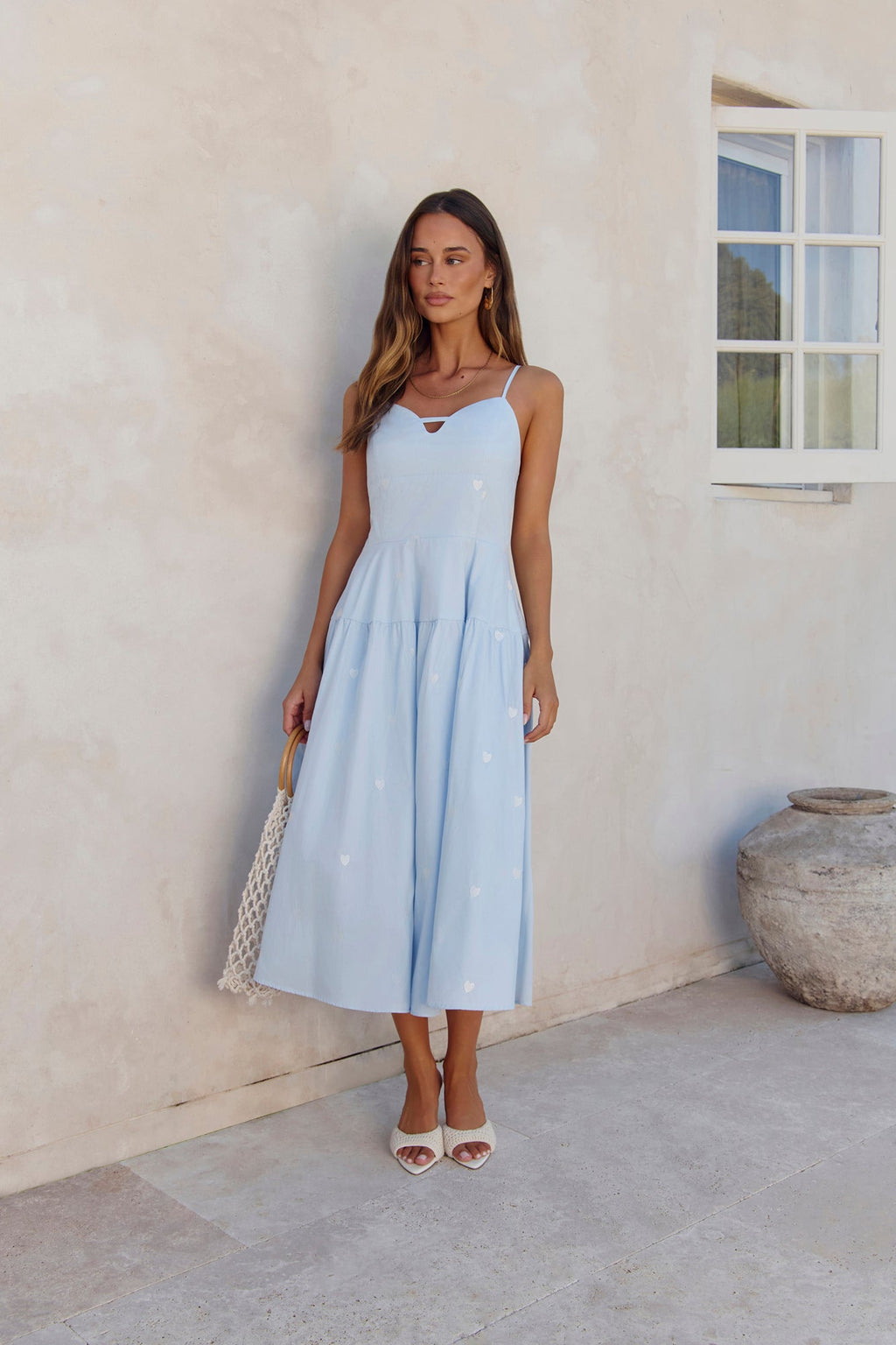 Rising Suns Midi Dress Blue