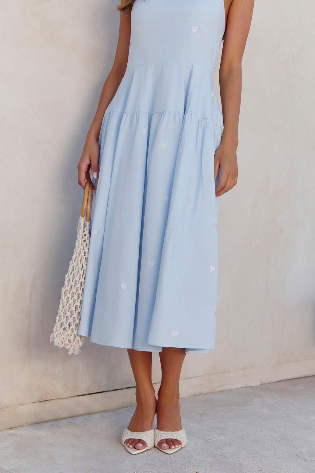 Rising Suns Midi Dress Blue
