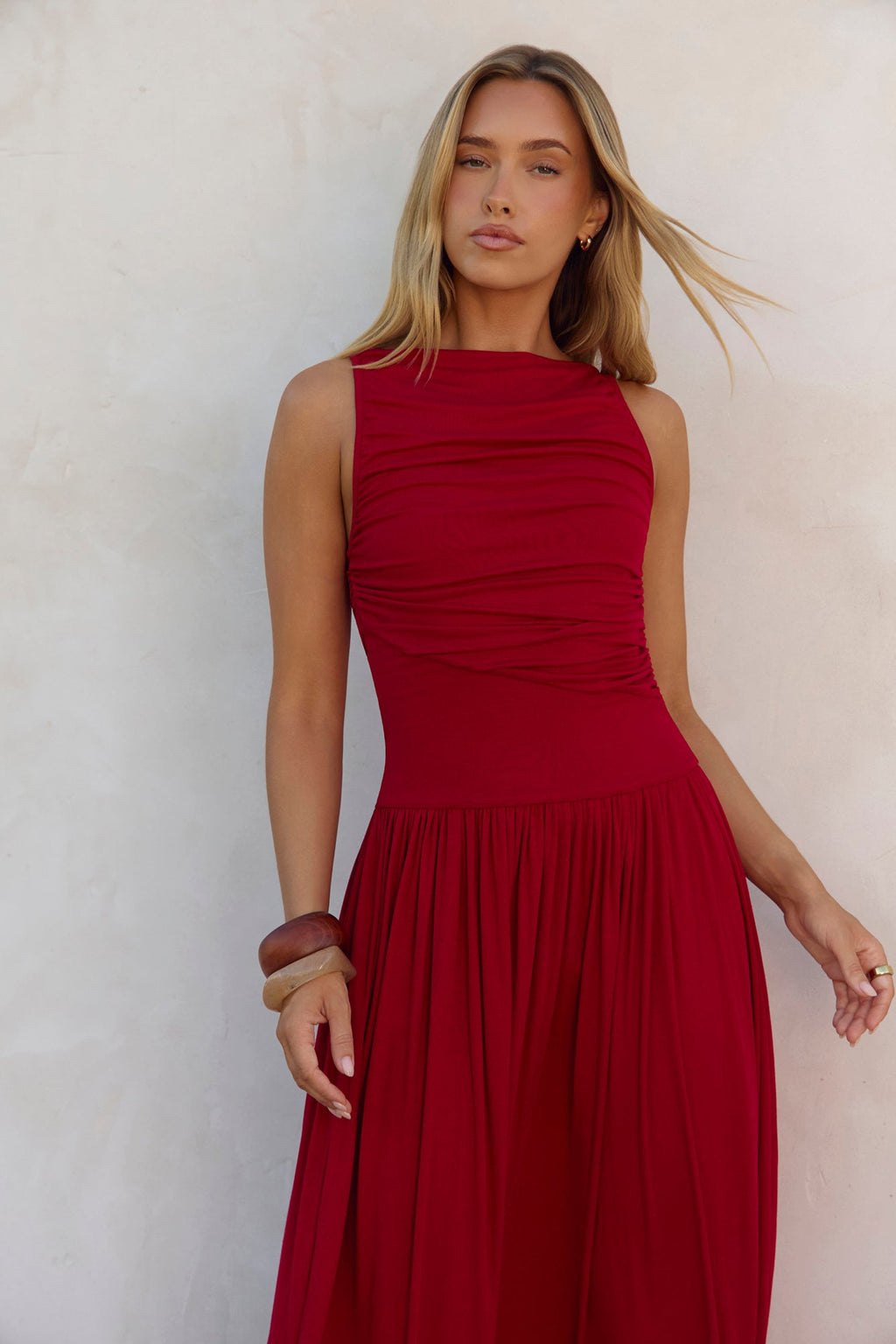Nalla Maxi Dress Cherry