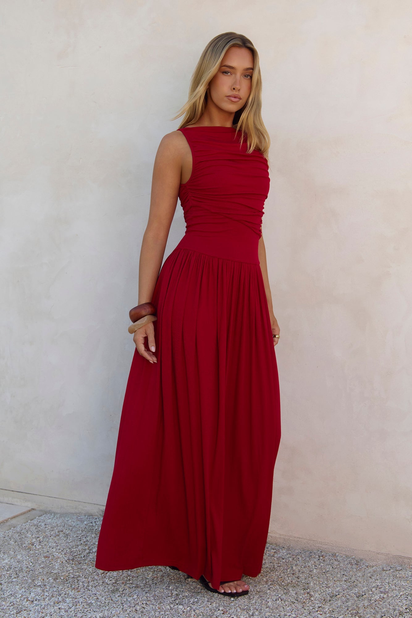 Nalla Maxi Dress Cherry