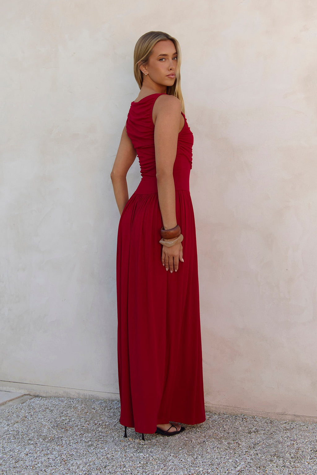 Nalla Maxi Dress Cherry