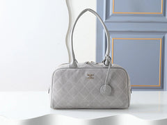 Chanel 2026 Large Bowling Bag 35.5cm Suede And Calfskin