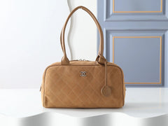 Chanel 2026 Large Bowling Bag 35.5cm Suede And Calfskin