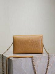 Prada Calypso Bag 19cm Light Brown Elephant Leather