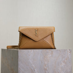 Prada Calypso Bag 19cm Light Brown Elephant Leather
