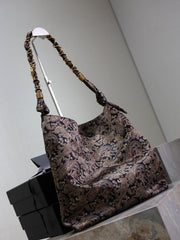 Prada AMALIA Tote Bag 40cm Jacquard Frabic GHW