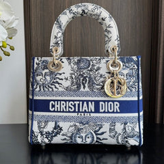 medium lady 24 blue white embroidery