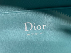 CD Bow Pouch Light Blue Lambskin 286629