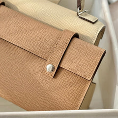 HM Kelly Doll Bag 18cm Light Beige EpsomLeather 284572