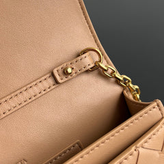 BV 26s Andiamo Pouch Beige Intrecciato Leather 291438