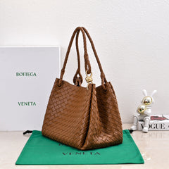 BV 26s Parachute Bag Tan Brown Intrecciato Leather 291403