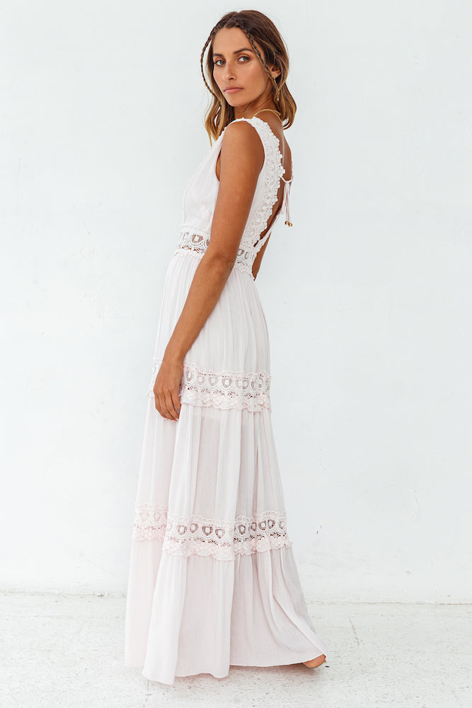 Playing Games Maxi Dress Pink