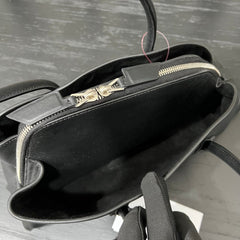 The Attico Small La Passaggiata Tote Bag Black Leather