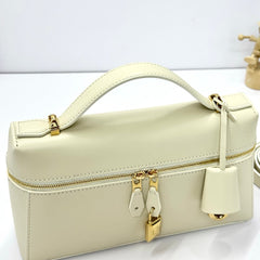 LP Extra Pouch L23 Milkshake White Smooth Calfskin 282123