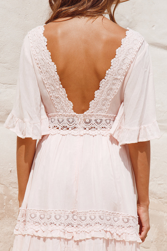 Cowboy Midi Dress Pink