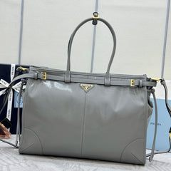 Prada Bonnie Extra-Large 42cm Grey Calfskin