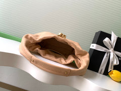 CC 2025 Hobo Bag 32cm Beige Calfskin