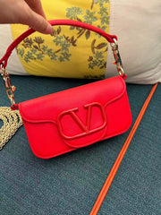Valentino 2026 Garavani Loco Bag 20cm Red Leather
