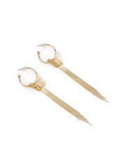 Gold Angel Butterfly Earrings Gold
