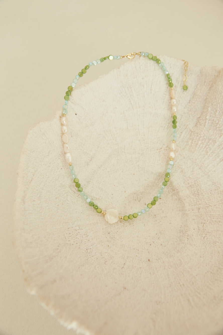 Water Splash Necklace Green